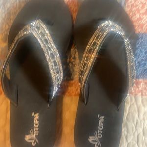 Brand new never worn without the tags ladies wedge sandals.